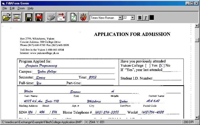 FillAForm Genie Screenshot